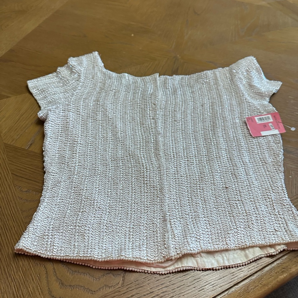 Sequin Top -100% silk